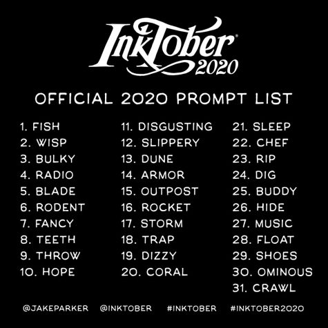 This is Inktober's Official 2020 Prompt List.