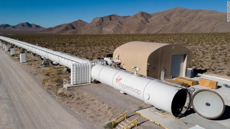 This image shows what the vacuum tube that the Hyper-loop will travel in.