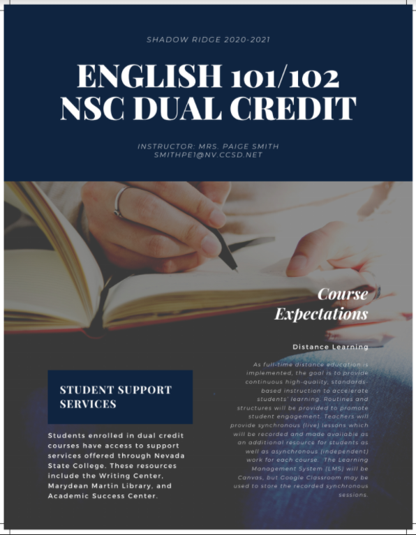 Dual Credit ENG101/ENG102