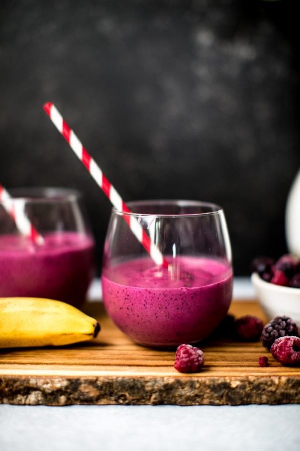 This is the Wild Blueberry Beet Smoothie.