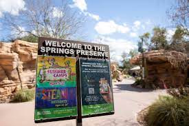 This is an entrance sign at the Springs Preserve.