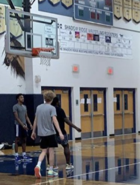 The Mens Basketball Team getting ready for the season.