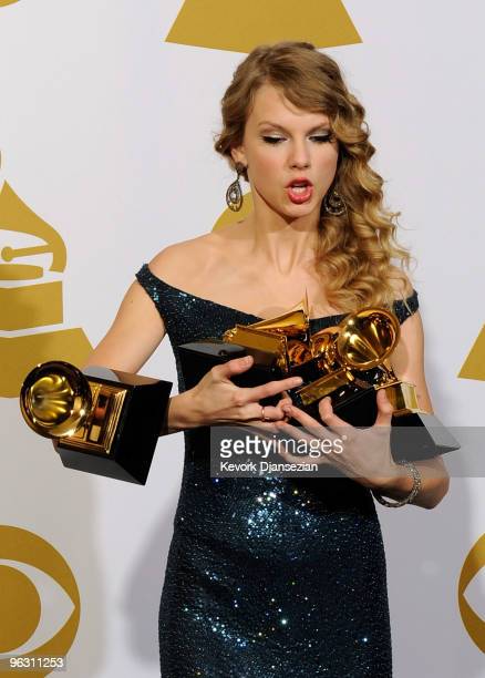 Swift dropping one of her 4 Grammy in 2010. Photo Courtesy of: Google Images.