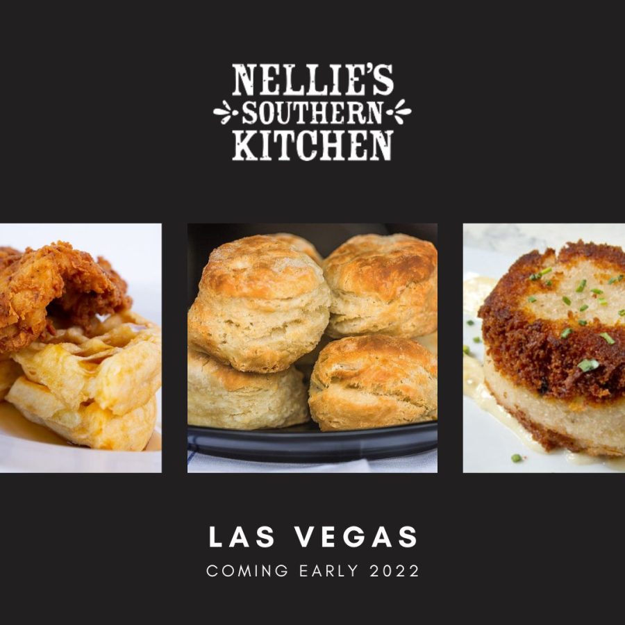 Nellies+Southern+Kitchen+logo+and+food+items+offered+