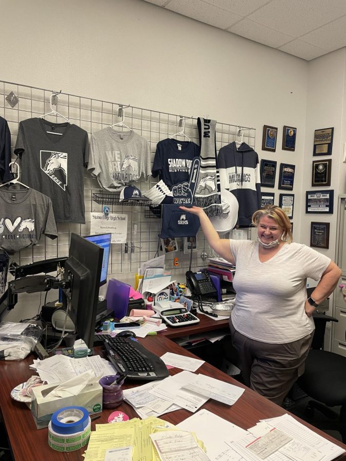 Ms. Berge is responsible for ordering and selling Shadow Ridge merchandise.