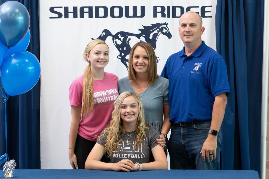 Senior, Kylie Boyd and her family.