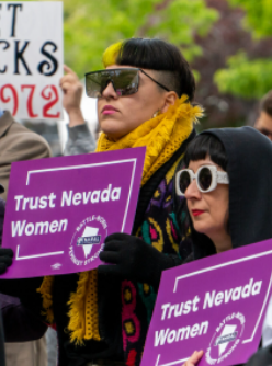 Protesters in Nevada