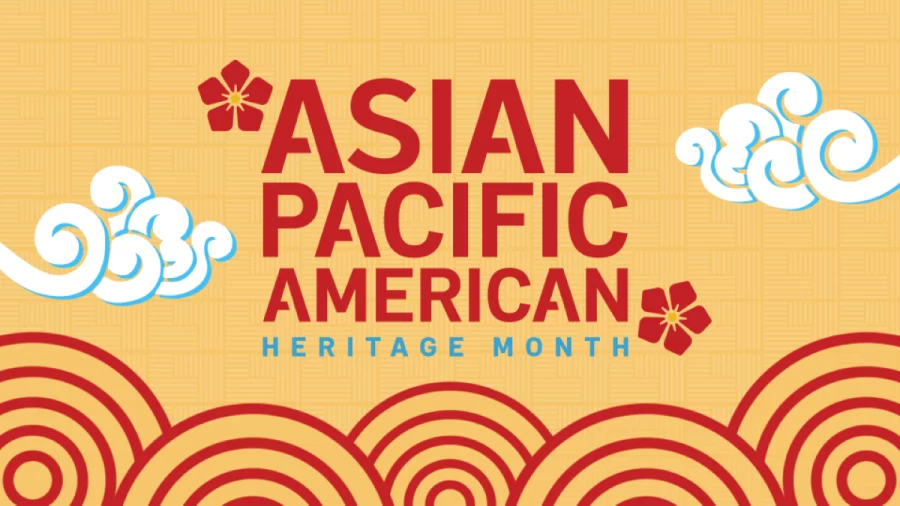 To recognize AAPI Heritage Month, so many banners and pieces of art are used.