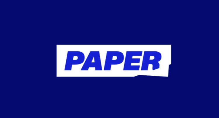 The logo of PAPER tutoring app of 24/7 service.