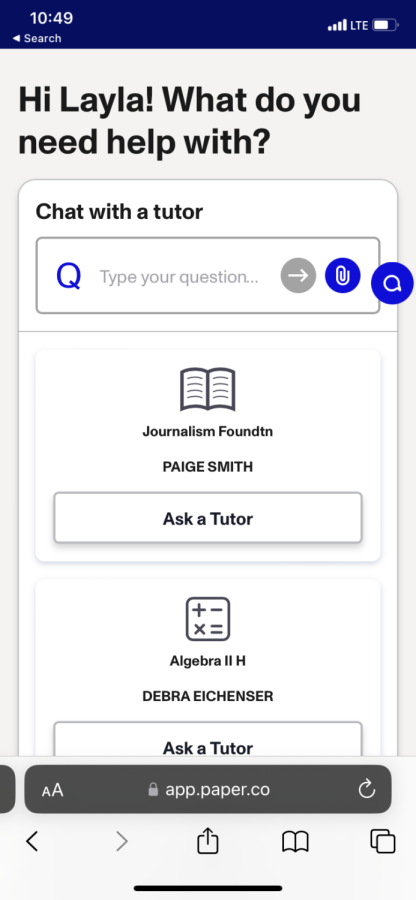 Place where students can ask questions of any subject to tutors.