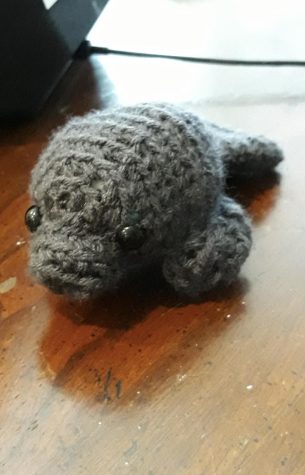 Crocheted seal by Zoe Anderson