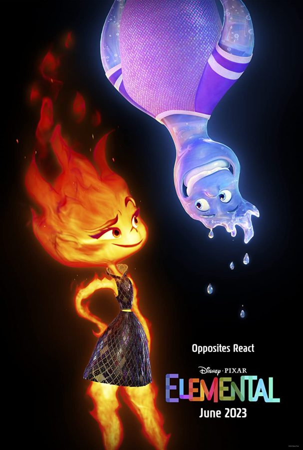 Poster of Disney and Pixars Elemental!
