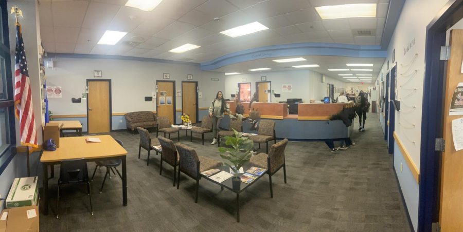 Photo of the Counselors Office where students go to choose their 2023-2024 electives. 