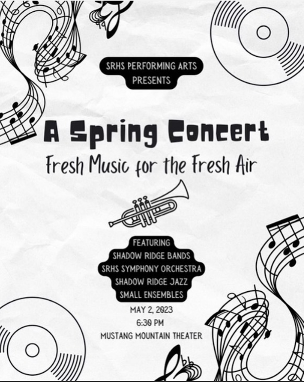 The Flyer for the Band Spring Concert 