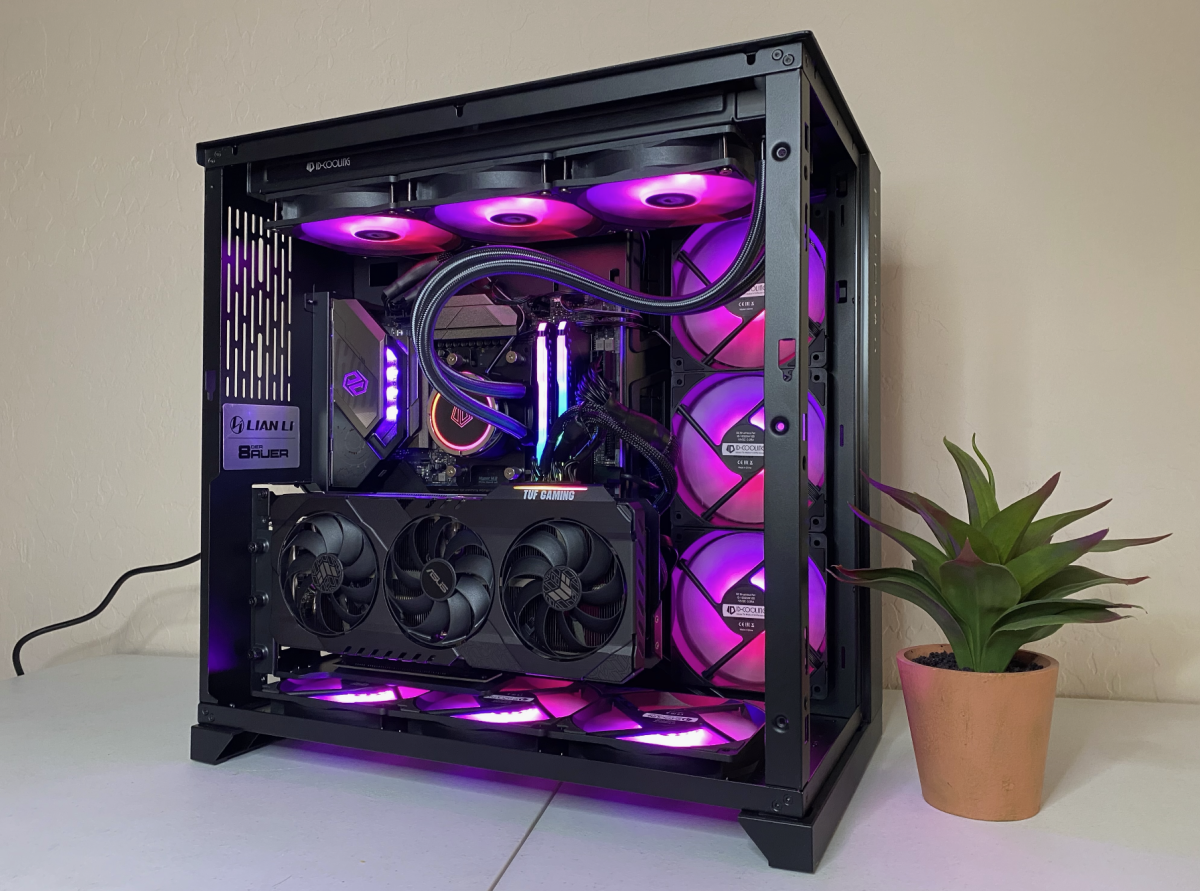 A super sick black and purple pc