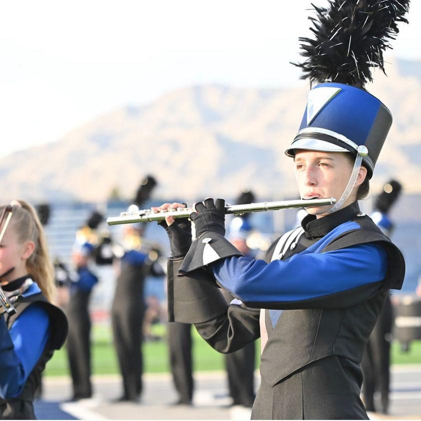Blake Eecklor in marching band