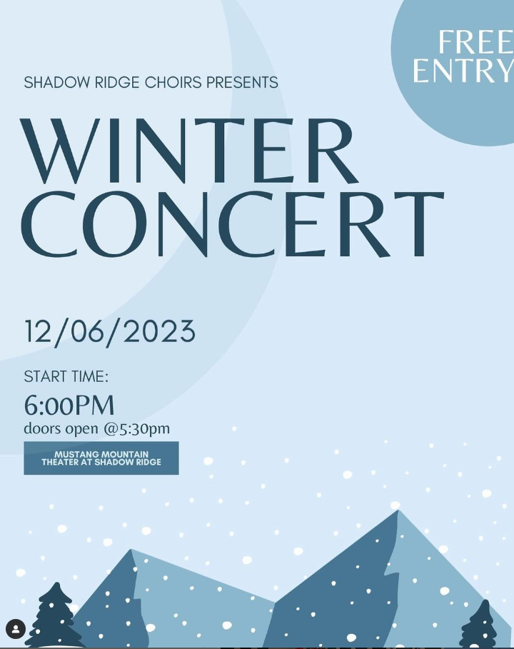 Poster for Winter Choir Concert Photo Courtesy of; Instagram