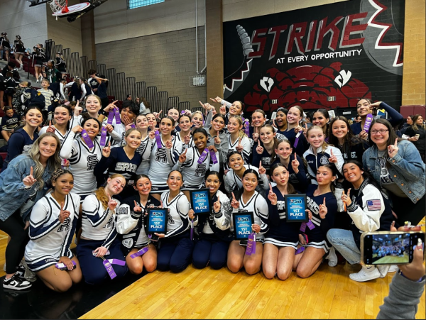 SRHS Cheerleaders after placing 1st place four times. Photo Courtesy of; Alyssa Pezone