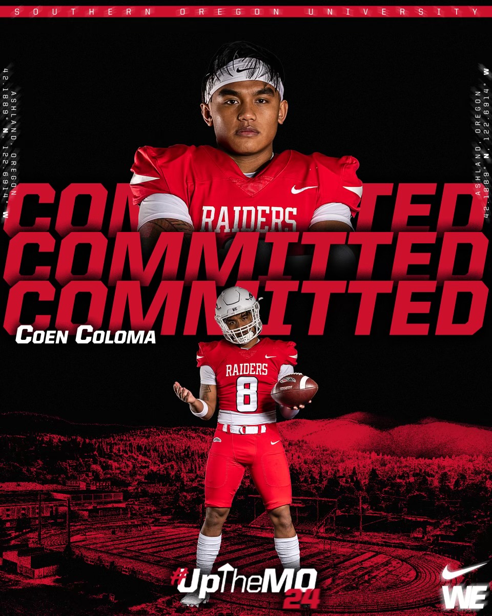 Coen Coloma has decided to commit to Southern Oregon University to expand his academic and athletic career. 