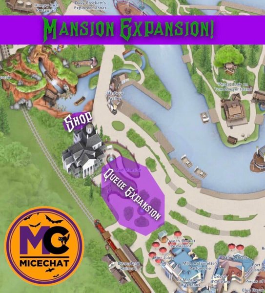The Haunted Mansion Expansion Map (Courtesy of Mice Chat)