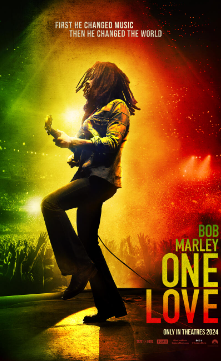 The official Bob Marley: One Love movie poster