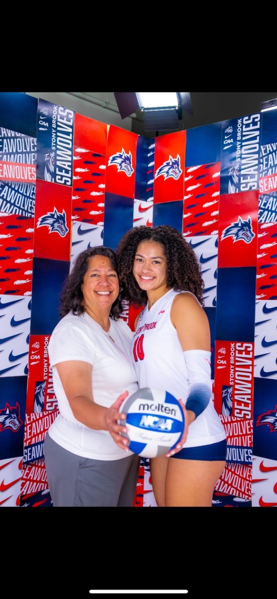 Lei and her incredible mom celebrating the commitment 