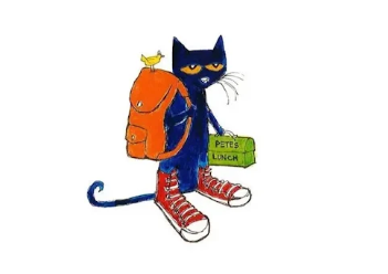 Pete the cat ready for school
