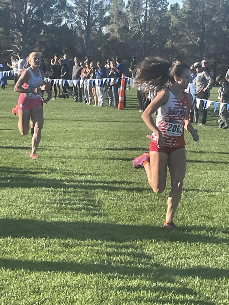 Ashley Cottino finishing a race