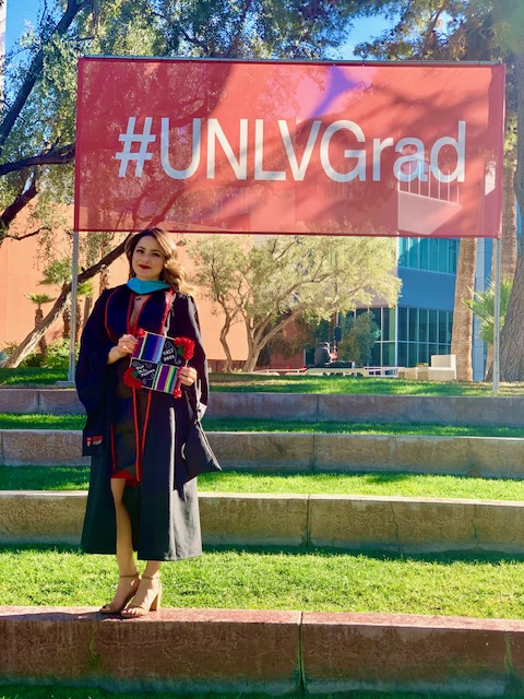 Ms. Irianda after graduating at UNLV.