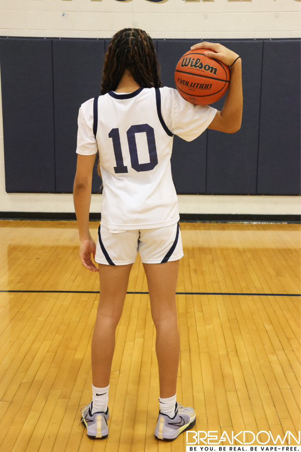 Jaslyn Jefferson posing for Breakdown for her season with the Mustangs.