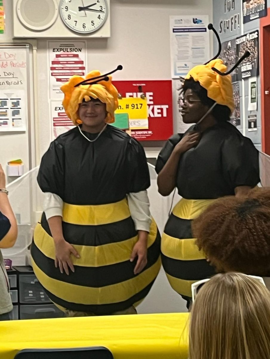 Key Club in their bee mascot costume