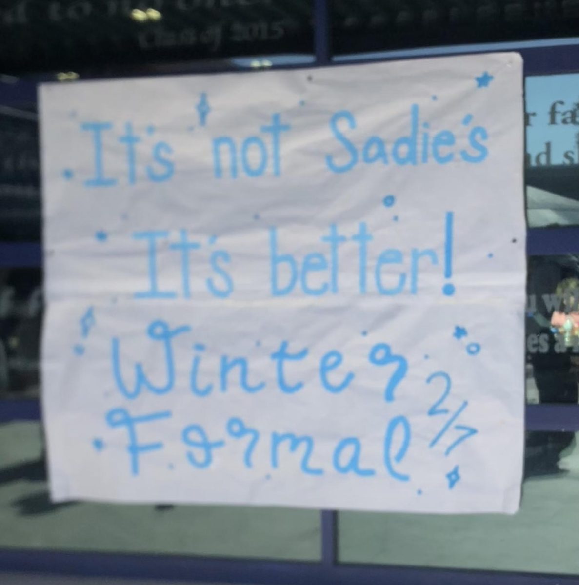 Poster in the quad