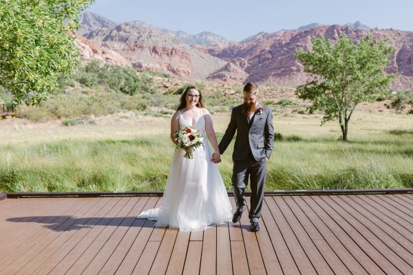 Ms. Allison Wilson and her Husband on their wedding day.