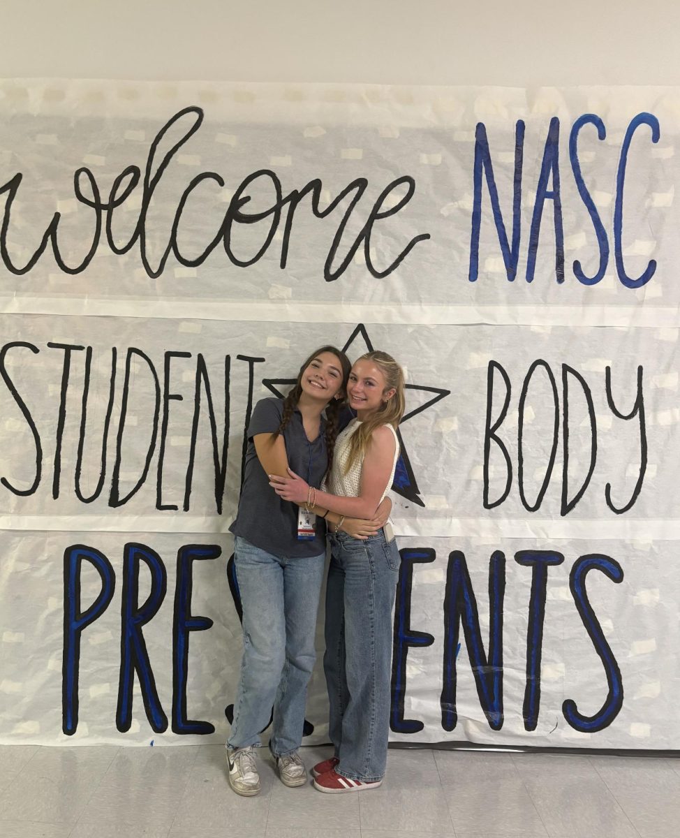 Maddy and the outgoing president Angelica Luff
