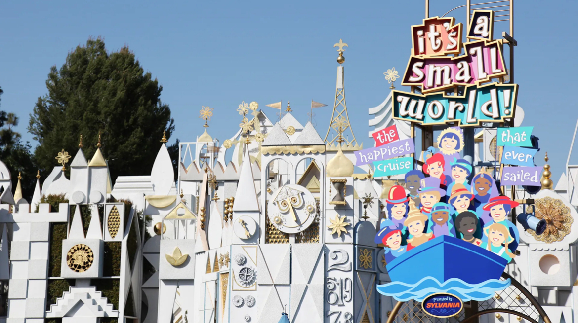 The outside of "It's a Small World" ride