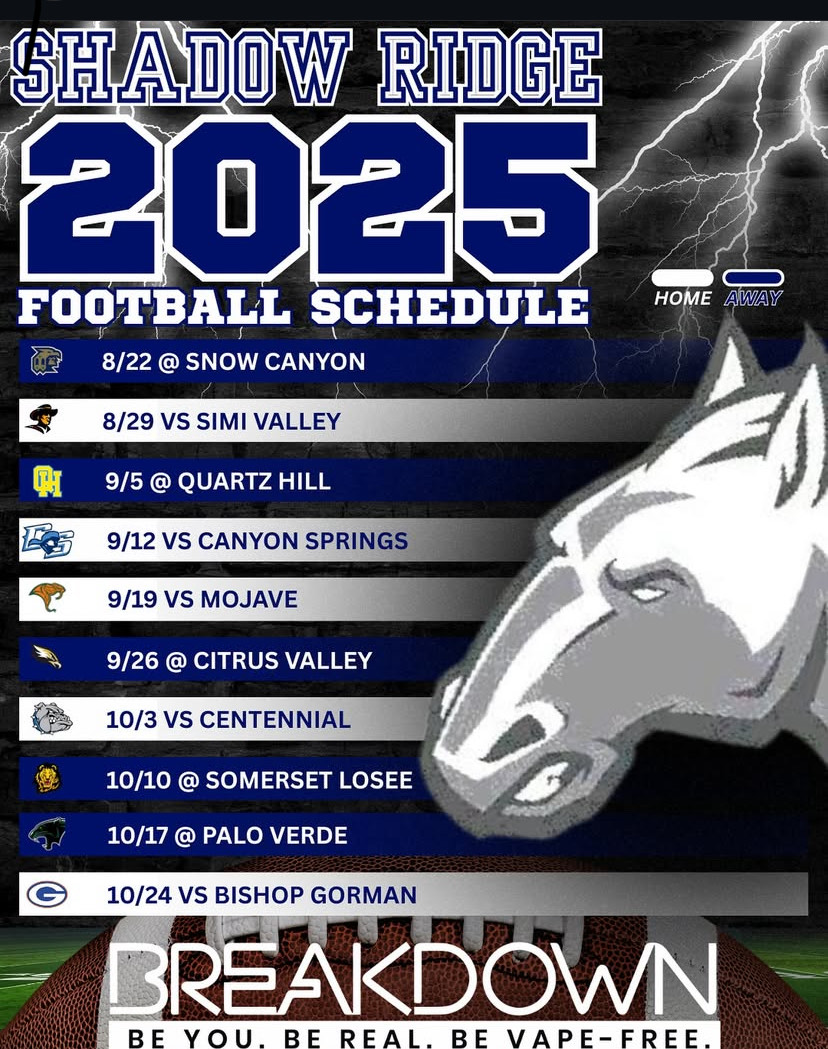 Shadow Ridge Football Schedule