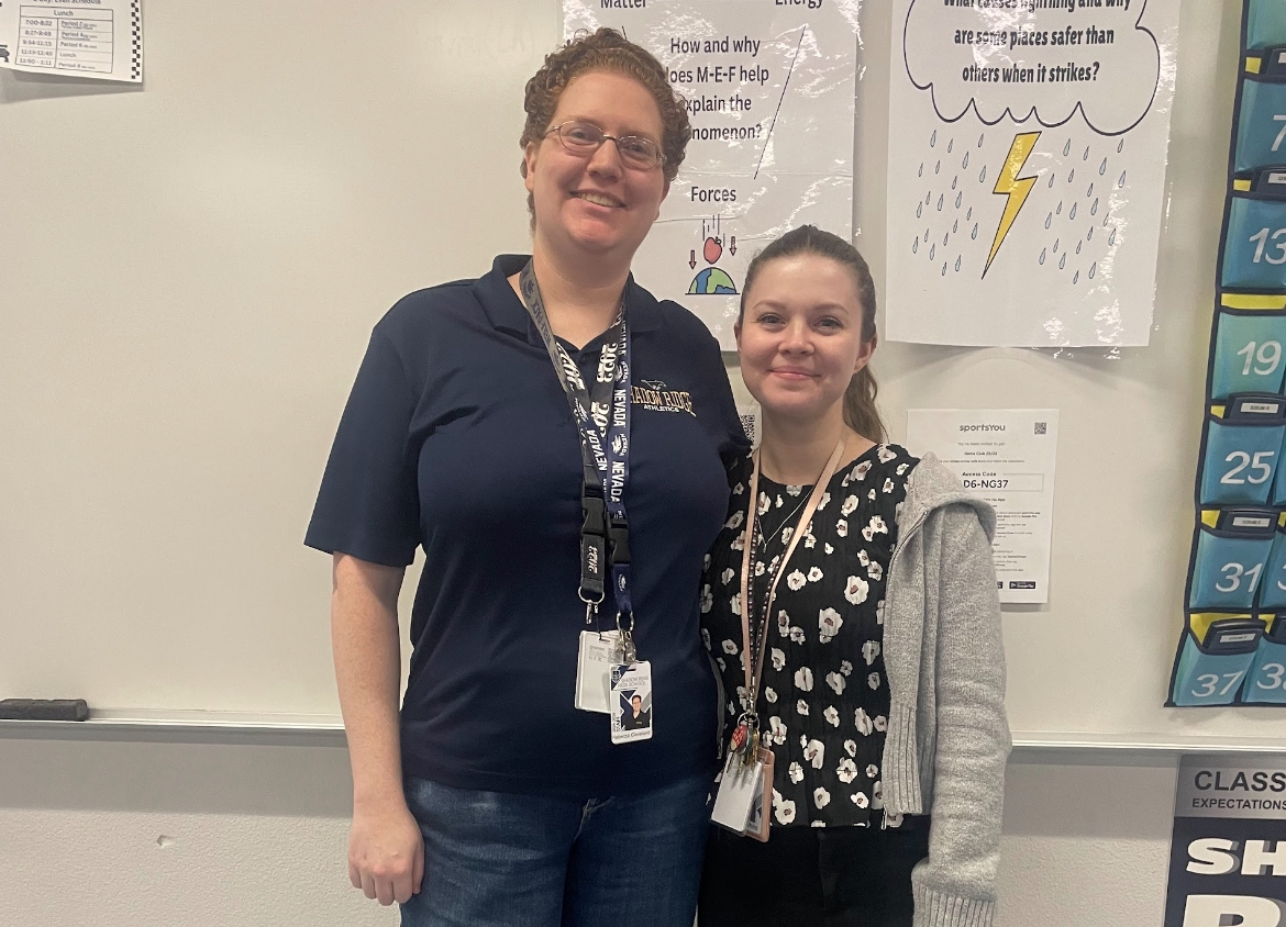 Game Club advisors Rebecca Cleveland and Alivia White