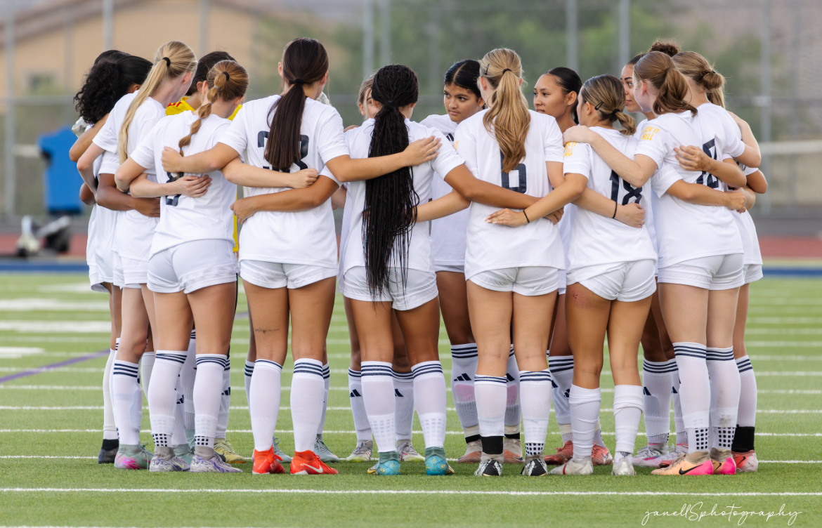 SRHS Girls Varsity Soccer Team at an Away Game