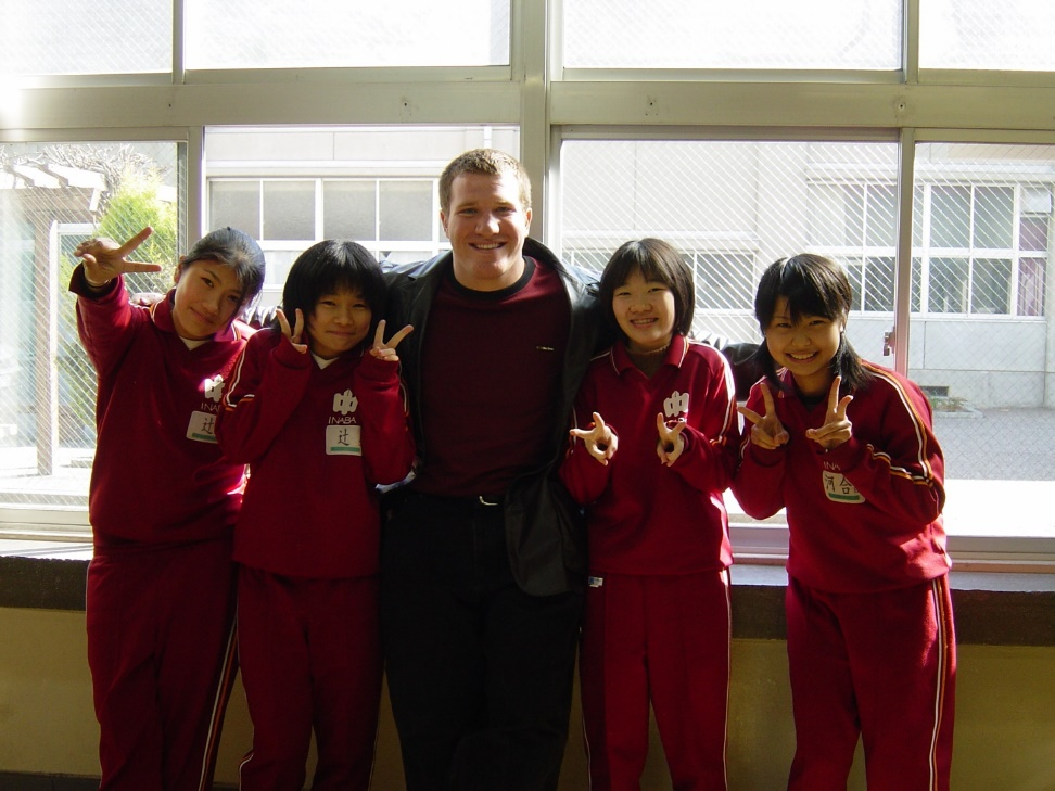 Nighswonger with his Japanese Students