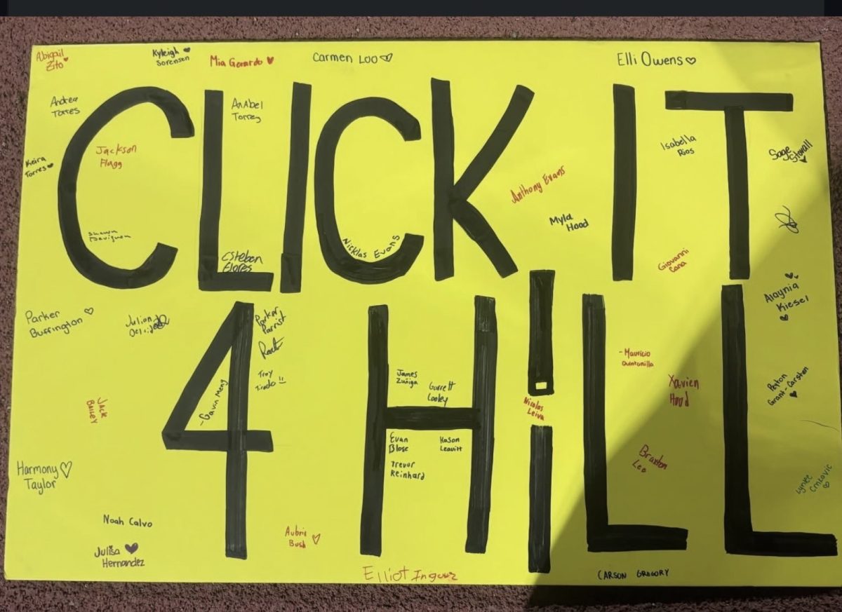 Click-It-4-Hill Poster Signed by SRHS Students