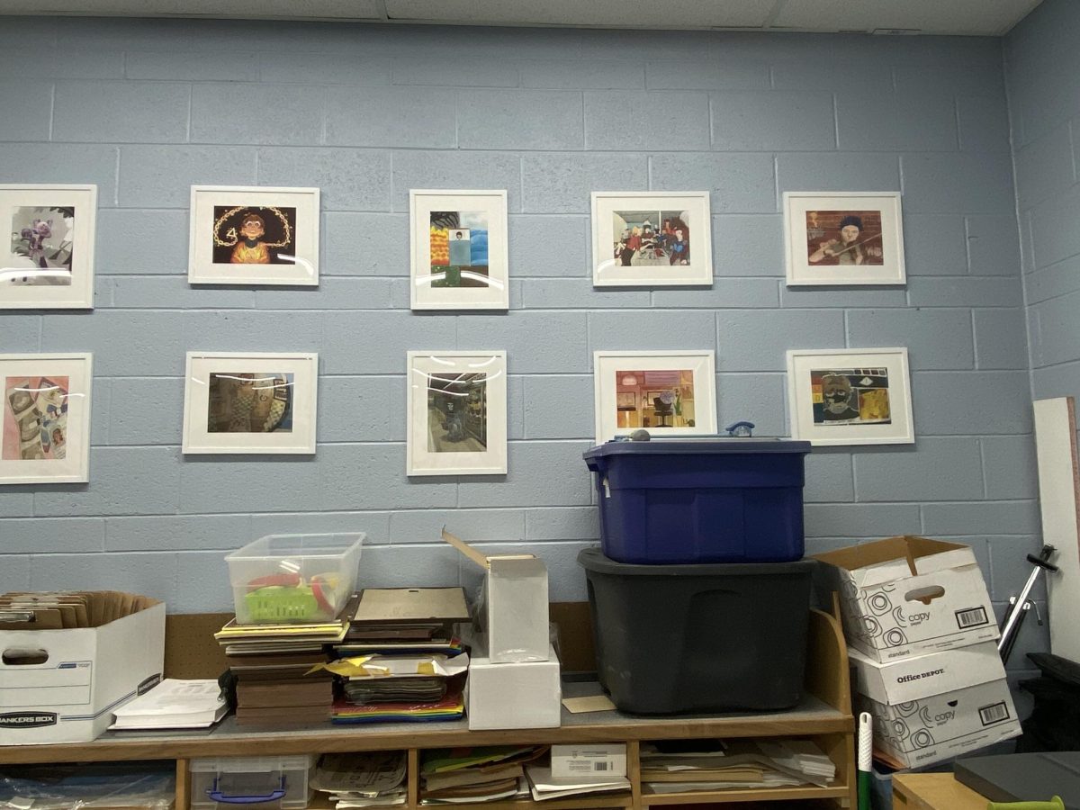 Artworks from AP art students