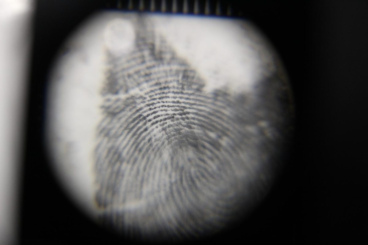 A finger print close up