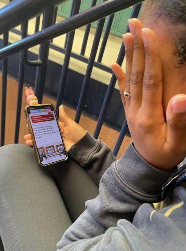 Shadow Ridge student viewing the CNN news site