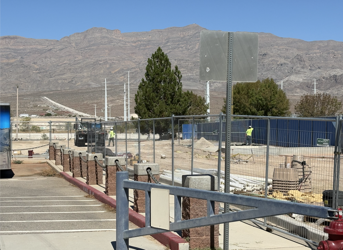 Construction and landscaping on the school fields.