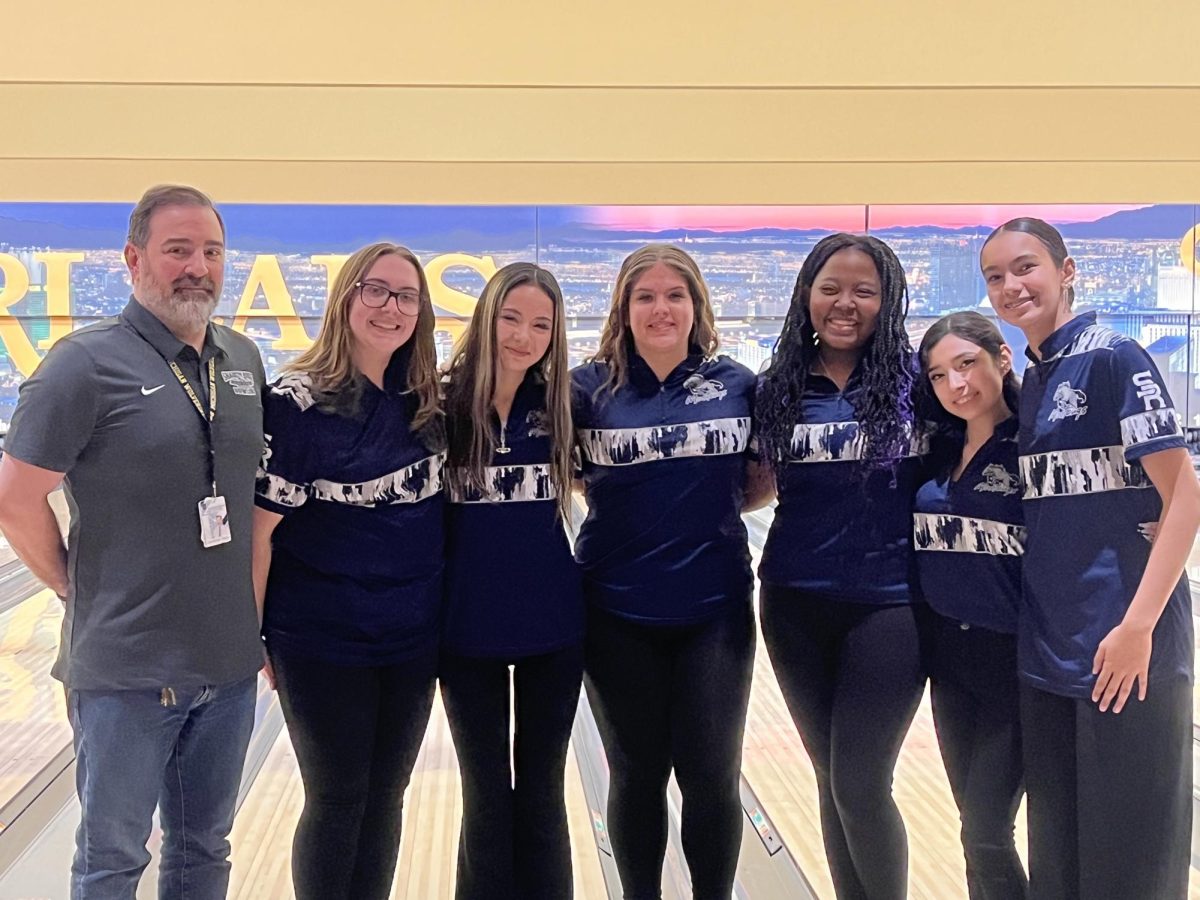 2025 Girl's Bowling Team with Coach Baron