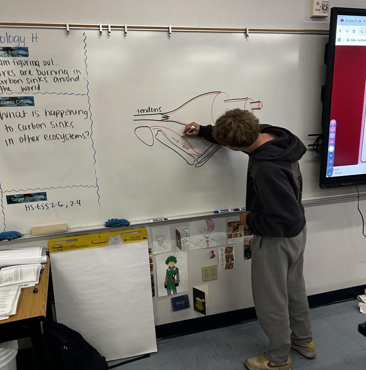 Gavin Meng drawing diagrams.