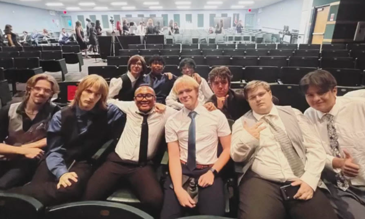 Advanced Choir students during 2025 Fall rehearsal 