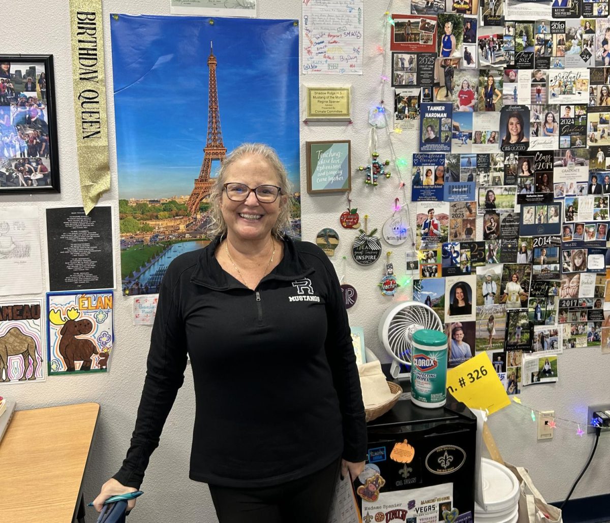 Madame Spanier in her class.