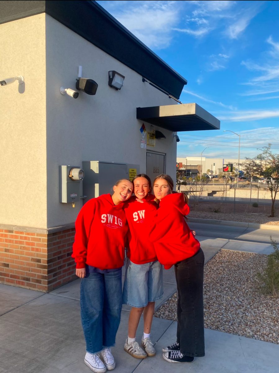 Swig employees in their matching hoodies