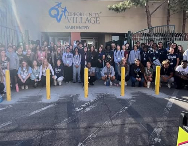 Student council volunteering at opportunity village